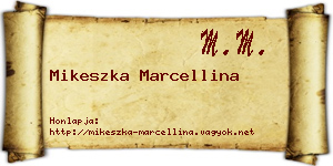 Mikeszka Marcellina névjegykártya